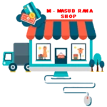 m - masud rana shop android application logo